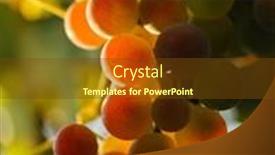  Presentation with lights - Slide deck consisting of red-grapes-in-sunset-lights background and a tawny brown colored foreground