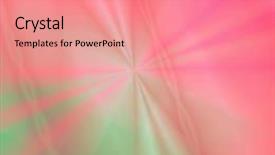  Presentation with green star - Colorful PPT theme enhanced with red-green fantasy star backdrop and a coral colored foreground