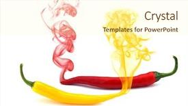  Presentation with pregnant women smoking - Beautiful PPT layouts featuring red green flow - smoking chili backdrop and a cream colored foreground