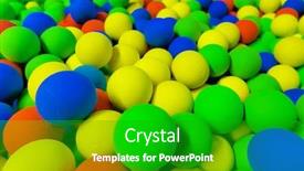  Presentation with red blue yellow - Colorful slide deck enhanced with red-green-yellow-and-blue backdrop and a shamrock green colored foreground