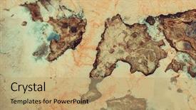  Presentation with dirty water - Theme enhanced with red ground abstract bad ecology background and a  colored foreground