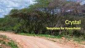  Presentation with west africa - Slide set enhanced with red-ground-road-and-bush background and a tawny brown colored foreground