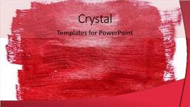  Presentation with watercolor red - Cool new PPT theme with red grunge brush strokes watercolor backdrop and a coral colored foreground