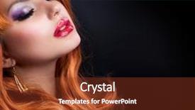  Presentation with black girl - Audience pleasing slide set consisting of red haired girl portrait backdrop and a tawny brown colored foreground