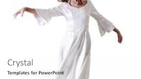  Presentation with waltz - Beautiful theme featuring red-hairs-woman-dance-waltz backdrop and a white colored foreground