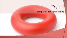  Presentation with rubber - Beautiful slide set featuring red-hand-rubber-ring-carpal backdrop and a coral colored foreground