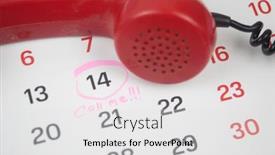  Presentation with valentine - Beautiful slides featuring red-handset-and-text-call backdrop and a light gray colored foreground