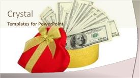  Presentation with love heart - Slide deck having red heart and dolar concept - the love of money background and a soft green colored foreground