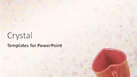  Presentation with antique paper texture - Beautiful PPT theme featuring red-heart-cup-on-old backdrop and a cream colored foreground