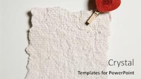  Presentation with note - Colorful slides enhanced with red-heart-peg-holding backdrop and a lemonade colored foreground