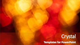  Presentation with shape heart - Slides enhanced with red heart shape holiday background background and a crimson colored foreground