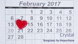  Presentation with shape heart - Slide deck consisting of red-heart-shape-placed background and a sky blue colored foreground