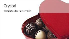  Presentation with text box - Cool new slides with red heart shaped box backdrop and a white colored foreground