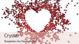  Presentation with valentine wedding border - Cool new slide deck with red hearts glitter frame backdrop and a lemonade colored foreground