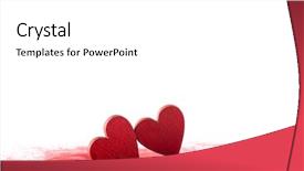  Presentation with red blood cells - Presentation design having red hearts on a bloody background and a white colored foreground