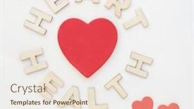  Presentation with heart health - Slide set having red-hearts-with-wood-heart background and a sky blue colored foreground