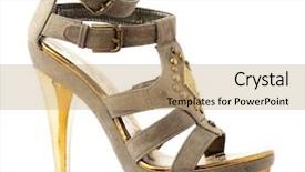  Presentation with shoe - Amazing slides having red high heels - high heeled shoe backdrop and a coral colored foreground