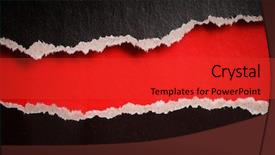  Presentation with black hole - Slide deck consisting of red hole with torn edges background and a red colored foreground