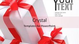  Presentation with security encryption decryption text - Slide deck featuring red holiday background - presents easy to remove background and a coral colored foreground