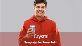  Presentation with soda - Cool new slide set with red hoodie drinking soda backdrop and a crimson colored foreground