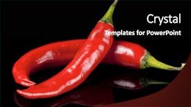  Presentation with chili - Beautiful PPT layouts featuring red hot - chili peppers isolated on black backdrop and a black colored foreground