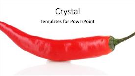  Presentation with chili - Amazing slide set having red hot chili pepper isolated backdrop and a white colored foreground