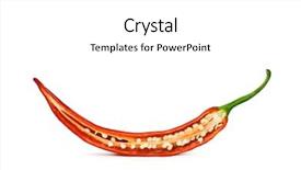  Presentation with sichuan pepper - Cool new presentation with red hot chili pepper isolated backdrop and a white colored foreground