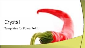 Presentation with chili - PPT theme consisting of red hot chili pepper isolated background and a pink colored foreground