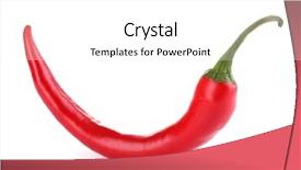  Presentation with hot pink white - Cool new presentation design with red hot chili pepper isolated backdrop and a white colored foreground