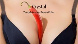  Presentation with abstract black and red - Audience pleasing presentation consisting of red hot chili pepper backdrop and a lemonade colored foreground