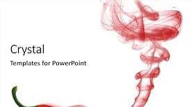  Presentation with chili - Audience pleasing theme consisting of red hot chili pepper backdrop and a white colored foreground