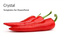  Presentation with chili - Audience pleasing slides consisting of red hot chili pepper backdrop and a white colored foreground