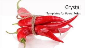  Presentation with peppers - Cool new PPT layouts with red hot chili peppers tied backdrop and a white colored foreground