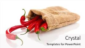  Presentation with chili - Slide set enhanced with red hot chili peppers background and a white colored foreground