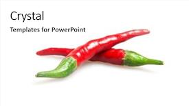  Presentation with red chilli - Presentation enhanced with red hot chilli peppers isolated background and a white colored foreground