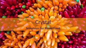  Presentation with red chilly - PPT layouts enhanced with red hot chilly pepers closeup background and a  colored foreground