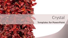  Presentation with peppers - Theme featuring red-hot-peppers-are-used background and a lemonade colored foreground