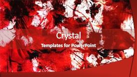  Presentation with paint splatter detailed - Slide deck with red ink - abstract of grungy splattered paint background and a  colored foreground