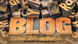  Presentation with blog - Audience pleasing presentation theme consisting of red ink surrounded by random backdrop and a  colored foreground