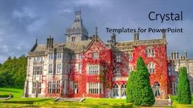  Presentation with gardens - Audience pleasing presentation consisting of red ivy and gardens ireland backdrop and a teal colored foreground