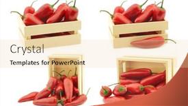  Presentation with jalapeno - Presentation design featuring red-jalapeno-peppers background and a lemonade colored foreground