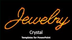  Presentation with jewelry - Cool new slide set with red jewelry neon sign isolated backdrop and a black colored foreground