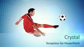  Presentation with technical - Cool new PPT layouts with red kicking against technical backdrop and a  colored foreground