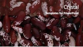  Presentation with protein food - Slide deck featuring red kidney beans healthy protein food background and a wine colored foreground