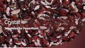  Presentation with protein food - Amazing slide deck having red kidney beans healthy protein food backdrop and a tawny brown colored foreground