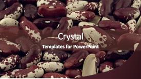  Presentation with protein food - Slides having red kidney beans healthy protein background and a tawny brown colored foreground