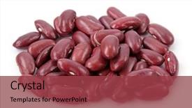  Presentation with beans - PPT layouts enhanced with red kidney beans isolated background and a tawny brown colored foreground