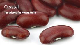  Presentation with kidney - Beautiful theme featuring red kidney beans backdrop and a tawny brown colored foreground