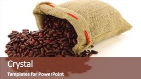  Presentation with kidney - Cool new presentation theme with red kidney beans backdrop and a tawny brown colored foreground