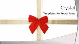  Presentation with golden - Amazing slides having red lace and golden ribbon backdrop and a white colored foreground